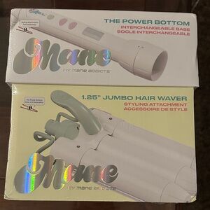Mane by Mane Addicts 1.25” Jumbo Hair Waver - White and Mint